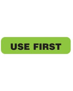 WARNING LABEL - 1-9/16 X 3/8 - USE-FIRST - 1-U