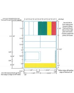 BLANK - STYLE Z LTC - DIRECT THERMAL LABEL - 350 LABELS/ROLL