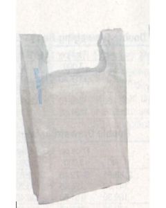 T-SHIRT BAG - HIGH DENSITY - 12 X 7 X 23 - WHITE - 5 MIL - 12-34W