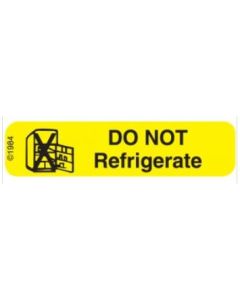 WARNING LABEL - 1-9/16 X 3/8 - DO NOT REFRIGERATE - 1324