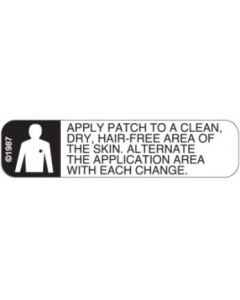 WARNING LABEL - 1-9/16 X 3/8 - APPLY PATCH TO A CLEAN, - 1330