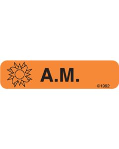 WARNING LABEL - 1-9/16 X 3/8 - AM - 1349
