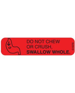 WARNING LABEL - 1-9/16 X 3/8 - DO NOT CHEW - 157