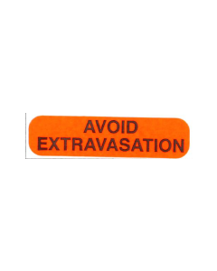 LABEL - 3/8 X 1-1/2 - AVOID EXTRAVASATION