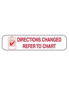 WARNING LABEL - 1-9/16 X 3/8 - DIRECTIONS CHANGED - 198