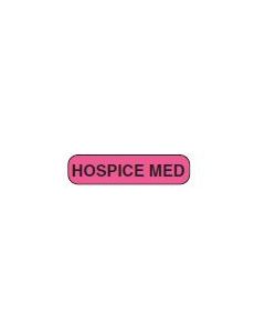 WARNING LABEL - 1-9/16” X 3/8” - HOSPICE MED