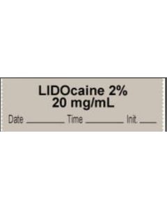 ANESTHESIA TAPE - 1/2 X 500 - LIDOCAINE 2%  20 mg/mL