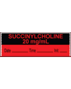 ANESTHESIA TAPE - 1/2 X 500 - SUCCINYLCHOLINE 20 mg/mL