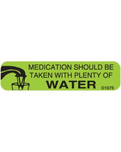 WARNING LABEL - 1-9/16 X 3/8 - MEDICATION SHOULD BE - 5X