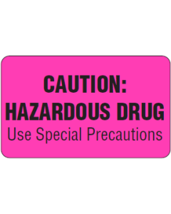 WARNING LABEL - 2-1/2 X 1-1/2 - CAUTION: HAZARDOUS DRUG - 700CHDU