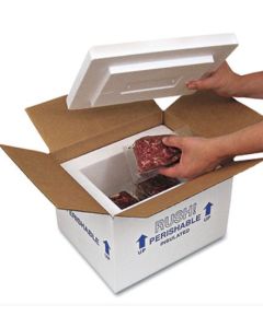 SHIPPING BOX - STYROFOAM INSULATED - USABLE DIMENSIONS - 12 X 10 X 9 - 710-1-06-J