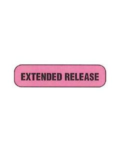 AUXILIARY LABEL - 1-9/16” X 3/8” - EXTENDED RELEASE