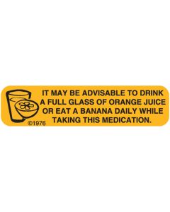 WARNING LABEL - 1-9/16 X 3/8 - IT MAY BE ADVISABLE - 7X