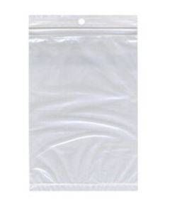 RECLOSABLE ZIP BAG - 3 X 10 - WITH HOLE IN CENTER - 2 MIL - 1000/CASE