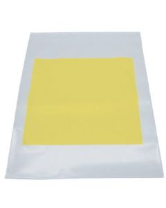 RECLOSABLE ZIP BAG - YELLOW BLOCK - 9 X 12 - 4 MIL - 100/PACK - AMS26