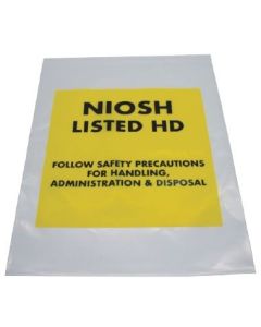 RECLOSABLE ZIP BAG - NIOSH LISTED HD - 12 X 15 - 4 MIL - 100/PACK - AMSH21215