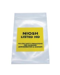 RECLOSABLE ZIP BAG - NIOSH LISTED HD - 4 X 6 - 4 MIL - 100/PACK - AMSH246