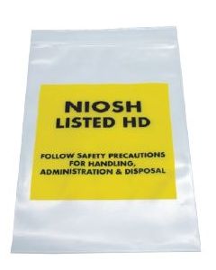 RECLOSABLE ZIP BAG - NIOSH LISTED HD - 6 X 9 - 4 MIL - 100/PACK - AMSH269