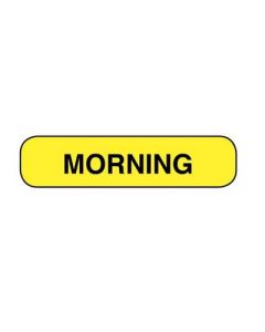 WARNING LABEL - 1-9/16 X 3/8 - MORNING - AP39901