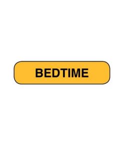 WARNING LABEL - 1-9/16 x 3/8 - BEDTIME - AP39904