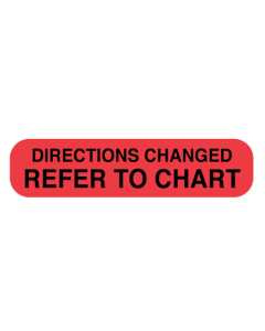 ADVISORY LABEL - 1-9/16 X 3/8 - DIRECTIONS CHANGED