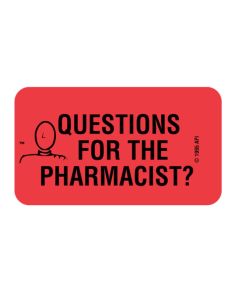WARNING LABEL - 175 X 1 - QUESTIONS FOR THE PHARMACIST?