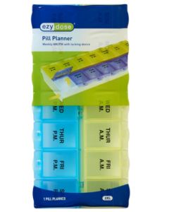 PILL PLANNER - LOCKING - AM/PM-WEEKLY - XXL