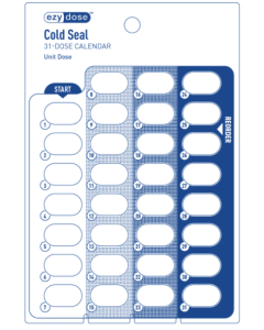 CARD - 31 DAY UNIT DOSE - CALENDAR - 500/CASE - AP90710