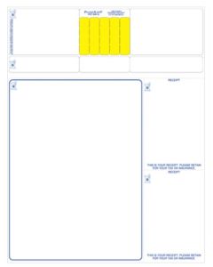 PHARMEXCRIPT LABEL - LASER DUAL WEB RX FORM - 8-1/2 X 11 - 1000/CASE - BDIE1401