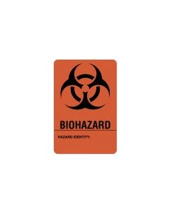 WARNING LABEL - 3 X 2 - BIOHAZARD - 320 LABELS/ROLL - BH302-DS