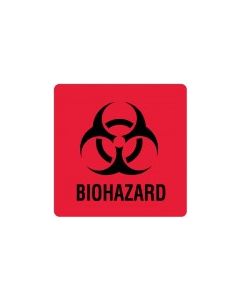 WARNING LABEL - 3 X 3 - BIOHAZARD - 20 LABELS/PACK - BH503-DS