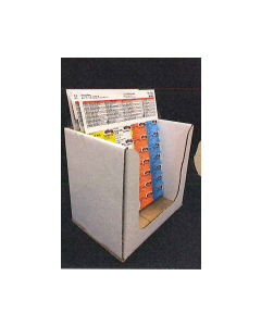 BIN BOX - CORRUGATED OPEN TOP - 8-1/4 W X 6 D X 8 H - 25 BOXES/PACK - BIN-PILLCARD-LG