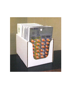 BIN BOX - CORRUGATED OPEN TOP - 6-1/4 W X 9-5/8 D X 6 H - 25 BOXES/PACK - BIN-PILLCARD-SM