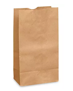 PAPER BAG - BROWN KRAFT - 4-5/16 X 2-7/16 X 7-7/8 - 2LB - BKBJ2
