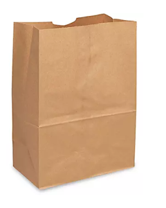 PAPER BAG - BROWN KRAFT - 12 X 7 X 17 - 1/6 BARREL - BKBJ16