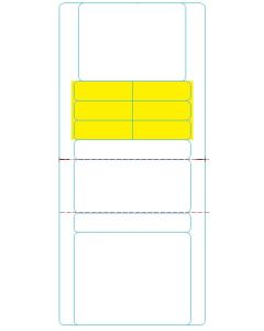 LABEL - RX LASER - BLANK - STRIPPED WITH PERFS - 8-1/2 X 4 - BLANK-ADL-LASER