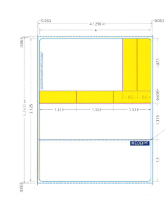 BLANK - STYLE AP - DIRECT THERMAL LABEL - 500 LABELS/ROLL