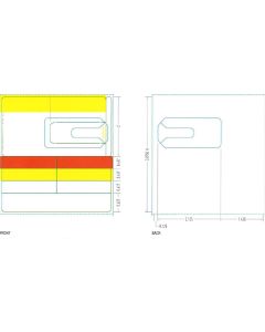 BLANK - DIE C955 - THERMAL TRANSFER LABEL - W/REORDER TAB - 630 LABELS/ROLL