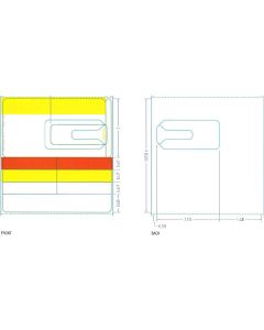 BLANK - DIE C955 - THERMAL TRANSFER LABEL - W/REORDER TAB - 1250 LABELS/ROLL