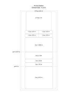 BLANK - LASER RX LABEL -  85 X 4 - 250/PACK - BLANK1310-ADL