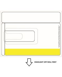 BLANK - DIE 764R - DIRECT THERMAL LABEL WITH REORDER TAB - 1000 LABELS/ROLL - BLANK764-DS-J
