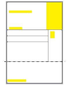 BLANK - STYLE P - DIRECT THERMAL LABEL - 250 LABELS/ROLL