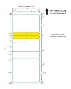 BLANK - STYLE A1 - DIRECT THERMAL LABEL - 250 LABELS/ROLL - BLANK STYLE A1-HLP