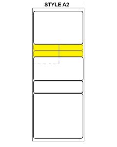 BLANK - STYLE A2 - DIRECT THERMAL RX LABEL - 250 LABELS/ROLL, 22 ROLLS/CASE - BLANK STYLE A2