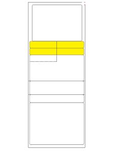 BLANK - STYLE A - DIRECT THERMAL LABEL - 320 LABELS/ROLL - BLANK STYLE A