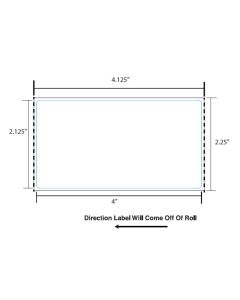 BLANK - STYLE L - DIRECT THERMAL LABEL - 500 LABELS/ROLL