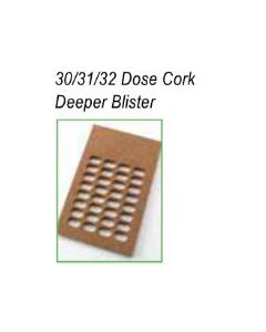 CORK SEALING TEMPLATE - 28/30/31 DOSE COLD SEAL - EXTRA LARGE - JCORK30A