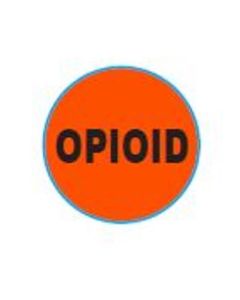 LABEL - 3/4 CIRCLE - OPIOID  - 1000/ROLL - CR.75-OPIOID