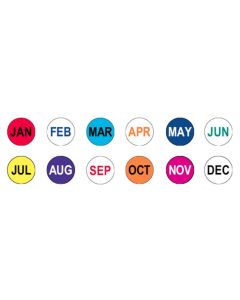 LABEL - 3/4 CIRCLE -12 MONTH KIT - CR.75MONTH-KIT