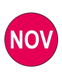 LABEL - 3/4 CIRCLE - NOVEMBER - 500/ROLL - CR.75NOV